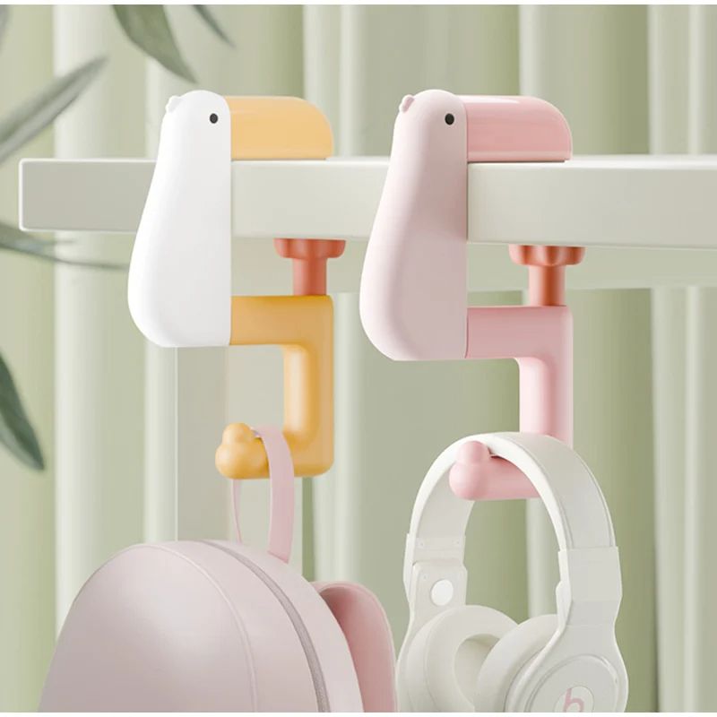 Thinking about Duck Portable Hook Hanging Decor Table Wallet Bag Hook Wall Hanger Bracket Handbag Non Punching Backpack Hook