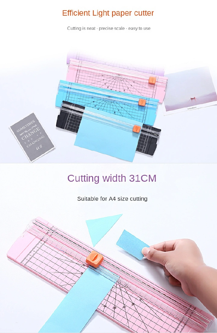 A4 Paper Cutting Machine Paper Cutter Art Trimmer Crafts Photo Scrapbook Blades DIY Office Home Stationery Knife