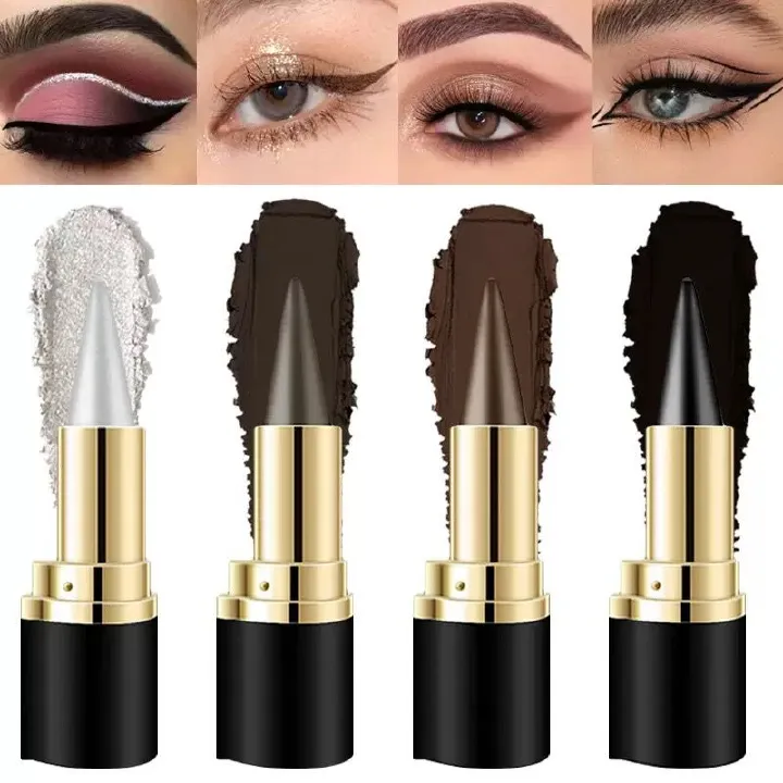 Long-Wear Gel Black Eyeliner Eye Pencil Wateroroof Eyeshadow Pen Set Eyes Makeup Eye Liner Matte Eye Shadow Make Up