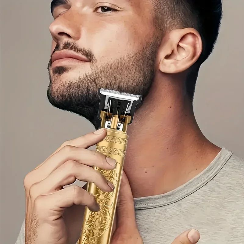Vintage T9 Electric Hair Cutting Machine Hair Clipper Professional Men Shaver Rechargeable Barber Trimmer for Men Dragon Buddha