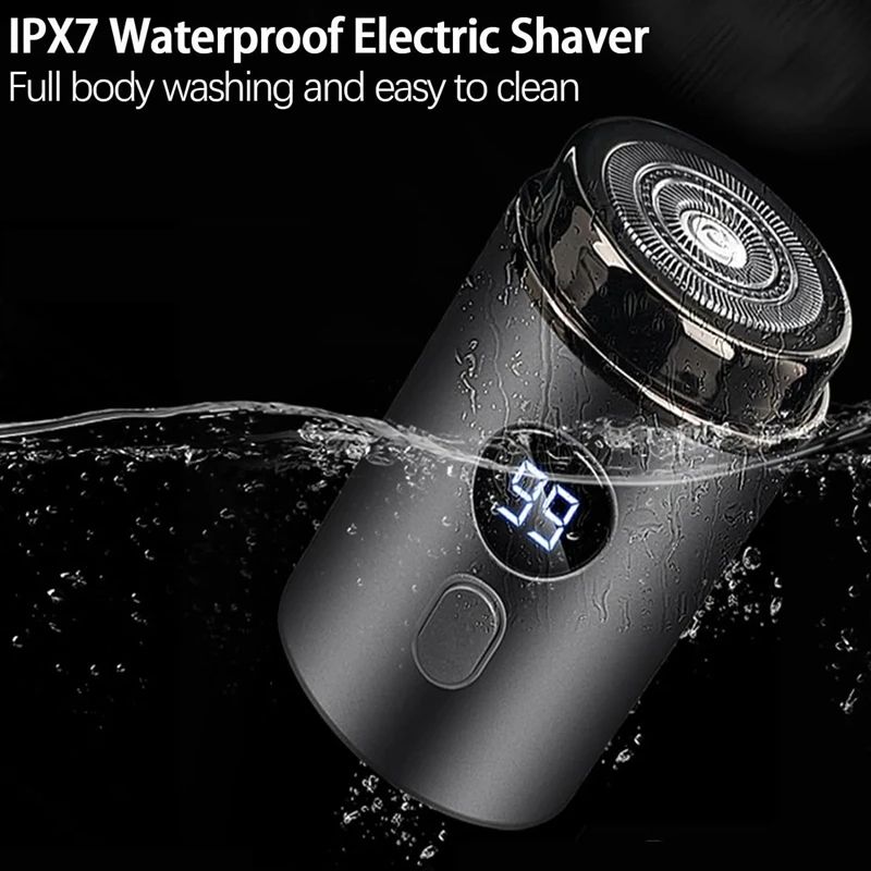 Electric Razor for Men Mini Portable Pocket Size Shaver Wet and Dry USB Rechargeable Shaver Charging Easy for Home Car Travel