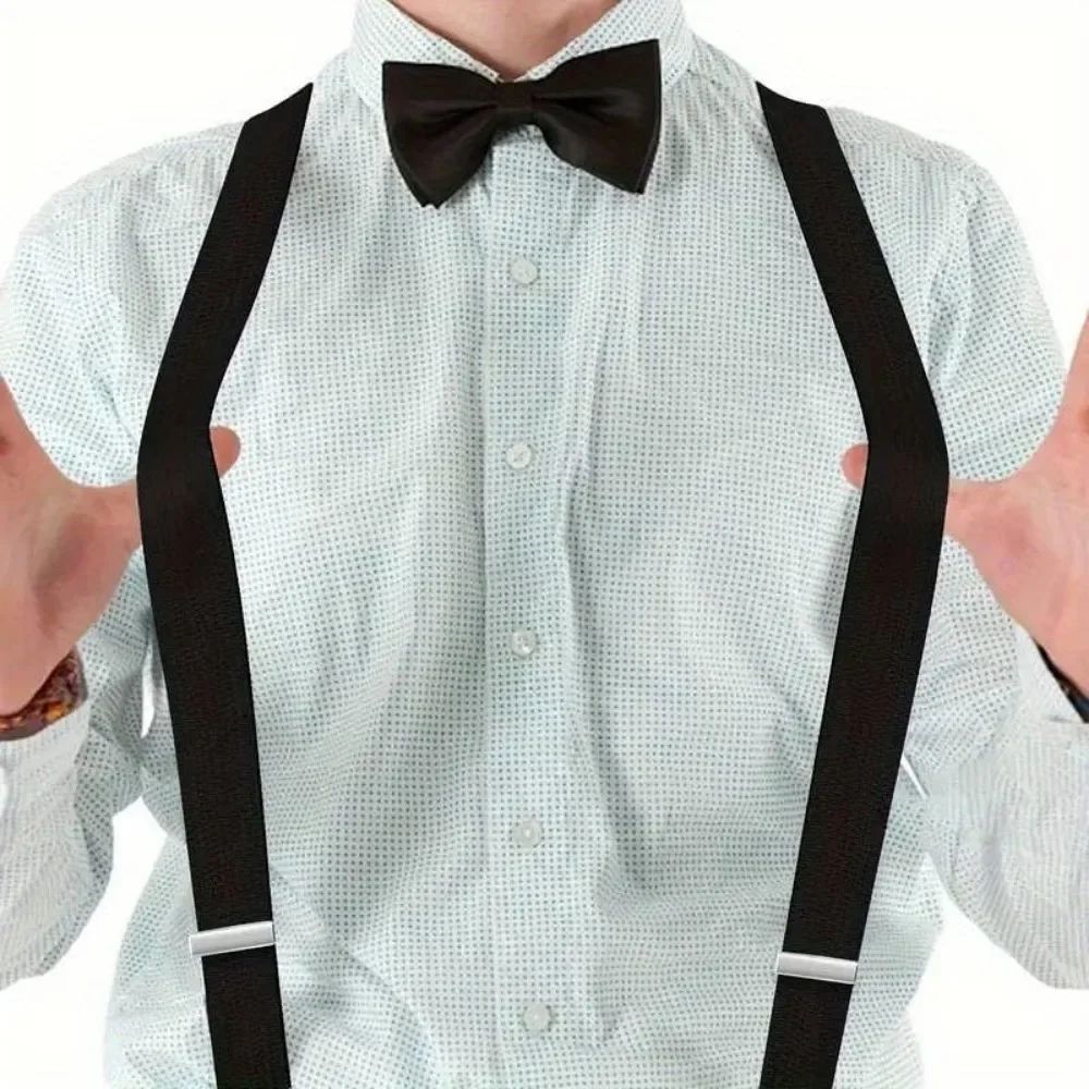 Suspenders men adult trousers suspenders women trousers suspenders belt clip rope anti-wear pants old man retro fashion men fashion must have