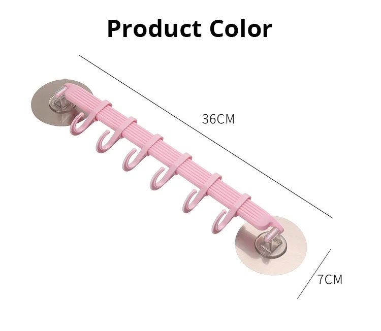 Wall mounted Bathroom Organizer Key hooks Towel Holder Kitchen accessories Cupboard Storage Rack