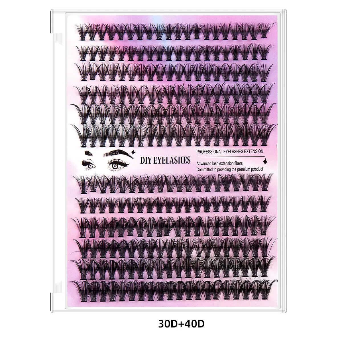 DIY Fake Eyelashes Extension Kit false eyelashes Eyes Makeup Super Soft Full Dense Lashes Natural Cosmetics Make-up for women