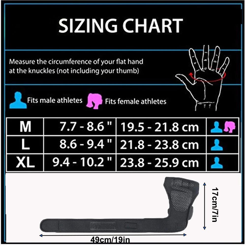 1 Pair Weight Lifting Dumbbell Gloves Gym Fitness Training Lifting Gloves Bodybuilding Gymnastic Hand Wrist Strap Support for Men Women