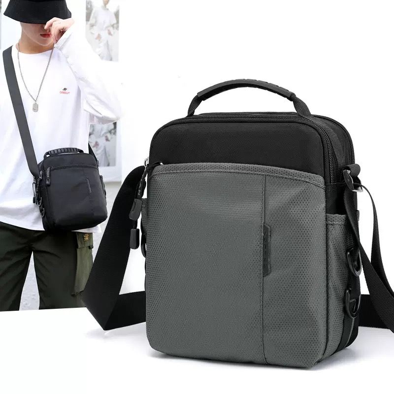 High quality High Quality Men Shoulder Bag man Messenger Bag travel waterproof Nylon Multi-layer Crossbody