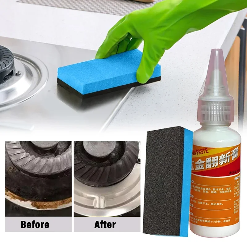 Shine Restorer for Car Windows Metal Surfaces Rust Remover Polishing Paste Car Removes Stains Oxidation Scratch Restores 60ML