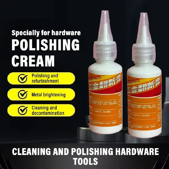 Shine Restorer for Car Windows Metal Surfaces Rust Remover Polishing Paste Car Removes Stains Oxidation Scratch Restores 60ML
