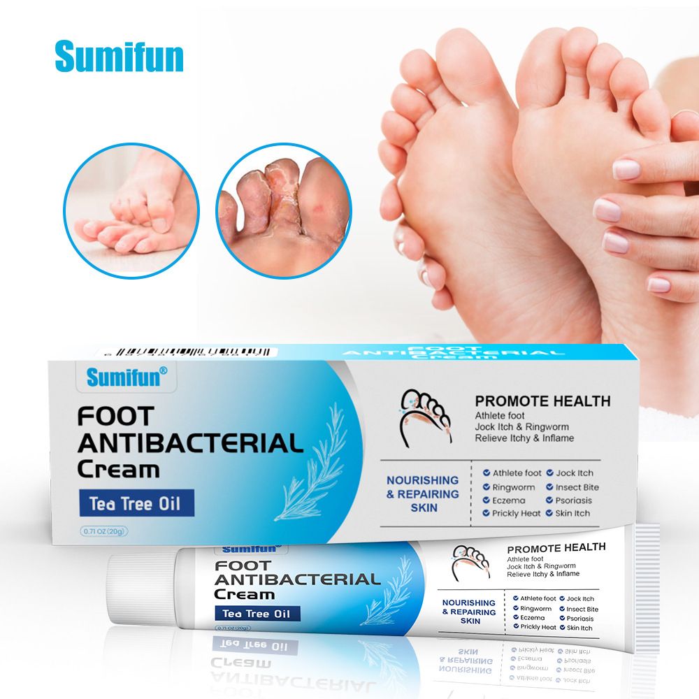 1Pcs Sumifun Athlete Foot Cream Herbal Anti Fungal Beriberi Ointment Anti Itching Sweat Odor Remover Feet Care Chinese Medicine