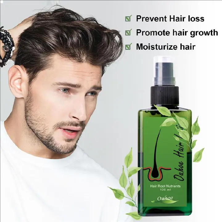 OUHOE  Hair Lotion Hair oil hair serum hair grow Treatment Spray 100% Original 120ml Made In Thailand Essence Oil Hair Loss for Men