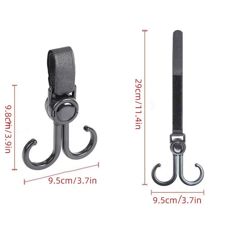 4PCS Universal electric car hook battery car car stroller hook trolley wheelchair hook bag storage walking baby stroller hook