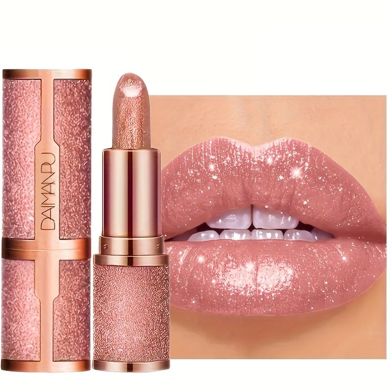 Set Glitter Lipstick, Sparkling Lip Balm, Starry Shimmer, Moisturizing Lip Balm, Long-Lasting, Lip Makeup, Beauty Cosmetic For Lustrous & Radiant Lips for Halloween