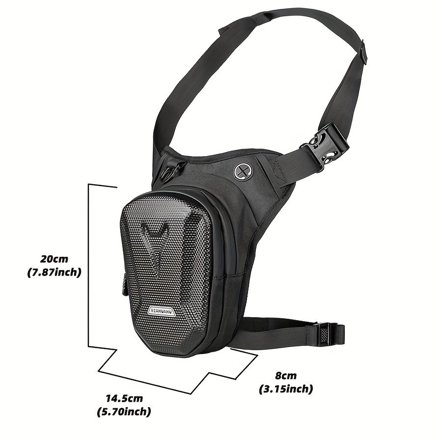 Motorcycle Leg Side Bag EVA Hard Shell Outdoor Casual Waist Bags Motorbike Mobile Phone Purse Hip Bum Pack
