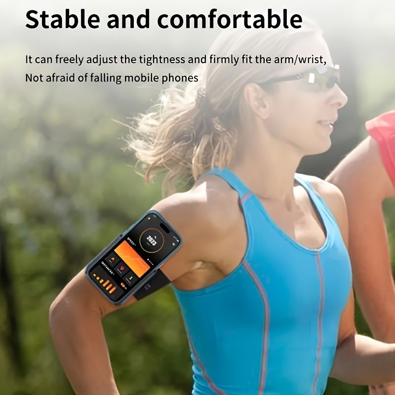Wristband Phone Holder Mobile Sport Running Phone Wrist Bag Arm Bag Removable 360°Rotating Takeaway Navigation For Cycling
