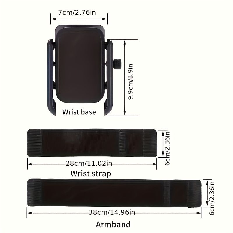 Wristband Phone Holder Mobile Sport Running Phone Wrist Bag Arm Bag Removable 360°Rotating Takeaway Navigation For Cycling