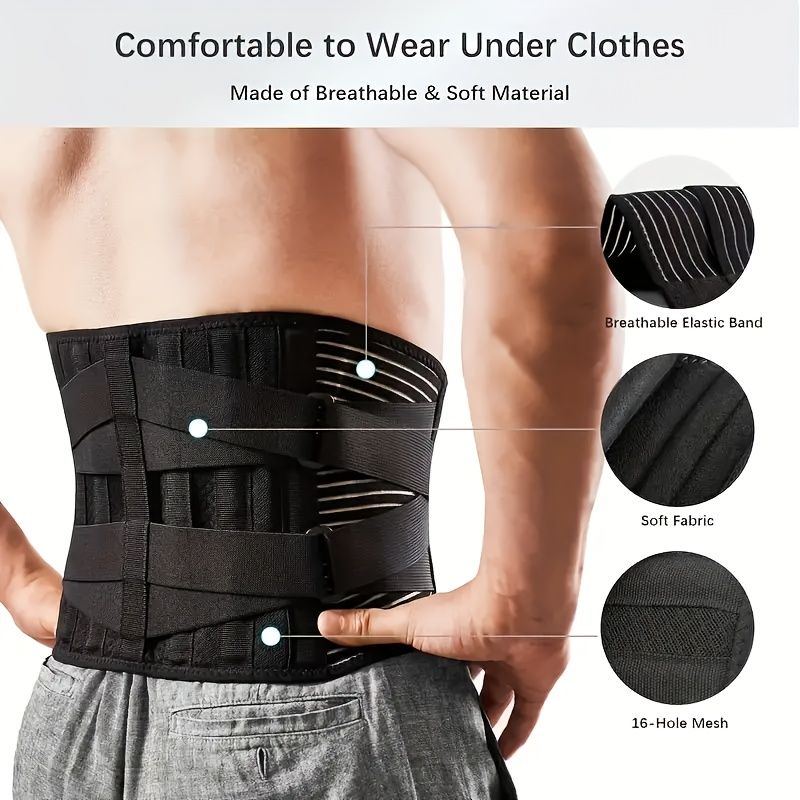 Lumbar Back Belt Waist Support Lumbar Pad Back Orthopedic Corset for Men Women Waist Protector Belt Waist Trainer Spine Support