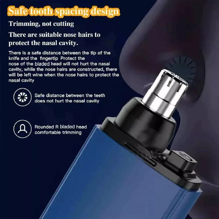 Nose Hair Trimmer USB Charging High Quality Electric Portable Men Mini Shaver Rechargeable
