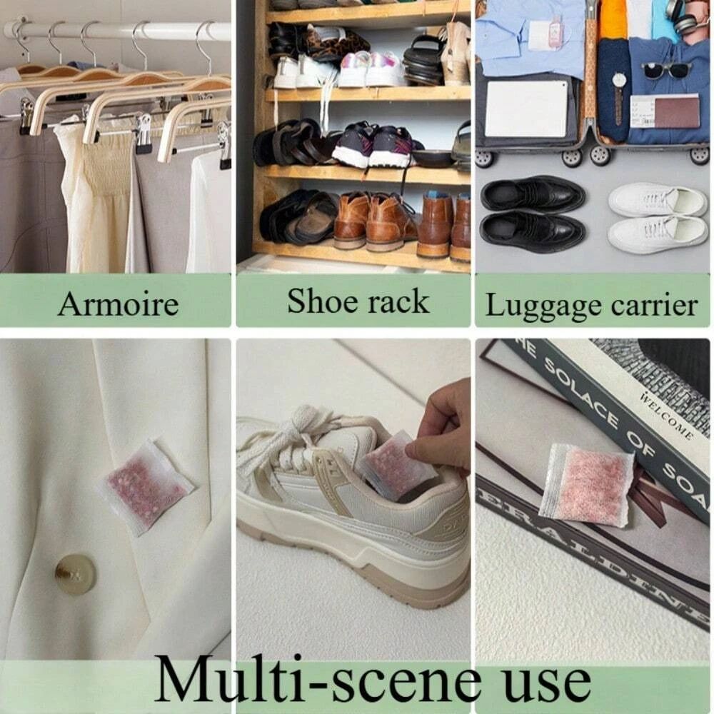 Moistureproof Fragrant Bag for Clothes Bag, Drawers Wardrobe, Closets Flower Scented Sachets For Closet, Moisture-proof, Mildew-proof, Deodorizer, Floral Home Use, Plastic Material