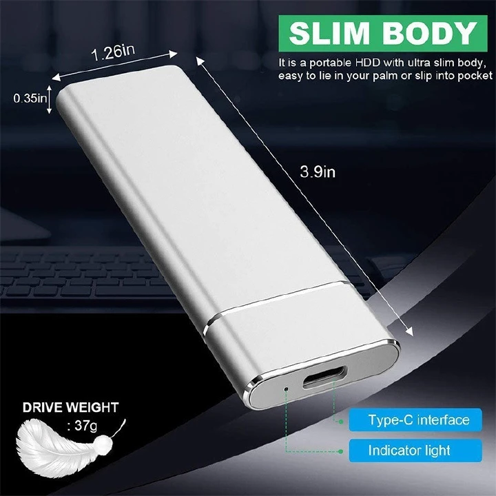 SSD Mobile Solid State Drive 8TB 4TB 2TB Storage Device Hard Drive Computer Portable USB 3.1 Mobile Hard Drives Solid State