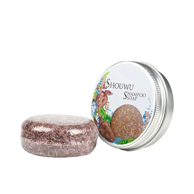 Hair Shampoo Bar Polygonum Essence Hair Darkening Shampoo Soap Organic Black Hair Shampoo Gray Hair Reverse Hair Scalp Cleansing