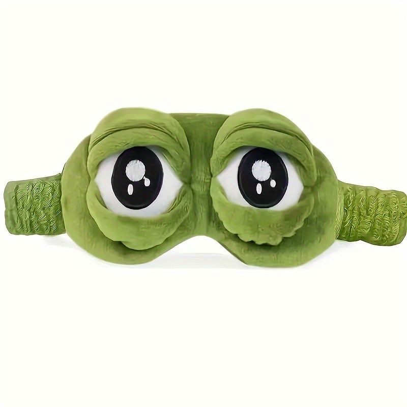 Cute Companion Soft Frog Sleeping Eye Mask, Comfortable Eye Protection, Suitable for Quiet Naps and Power Outages