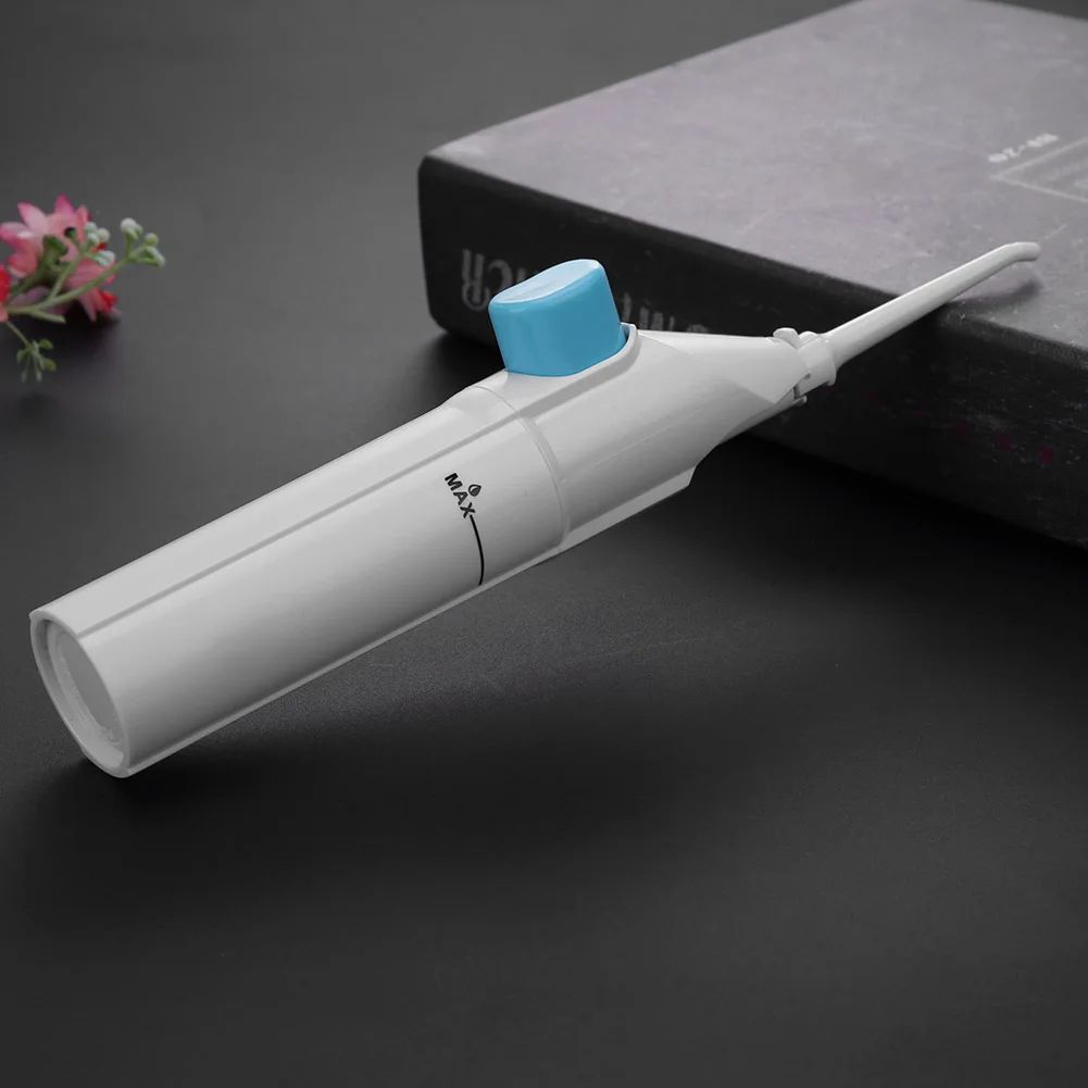 Portable Power Floss Dental Water Jet Irrigator Manual Dental Whitening Kit