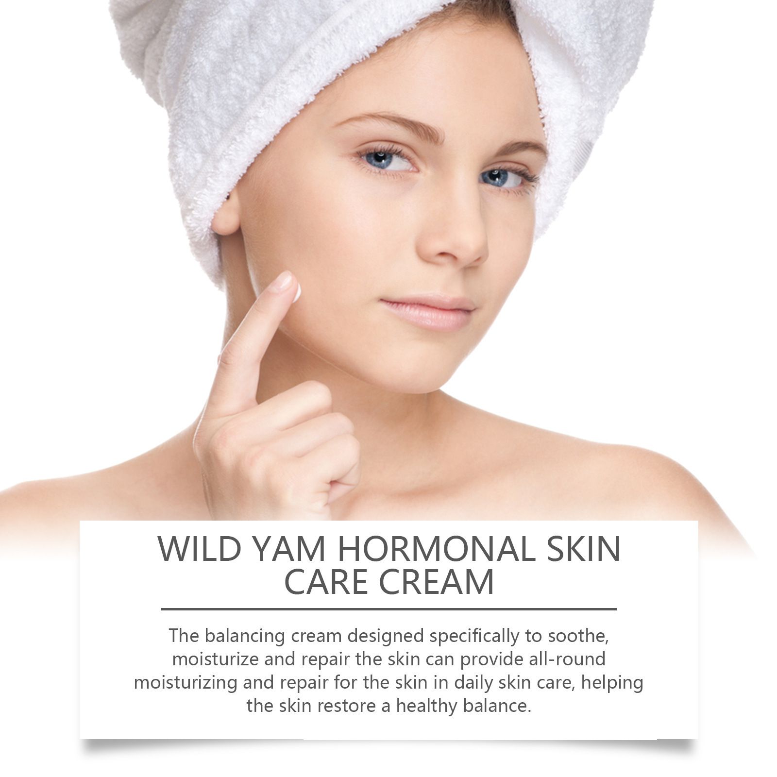 Wild Yam Cream Strong Hormonal Helper Balance Moisturizing Brightening Firming Improve Dullness Healthy Facial Skin Care Product