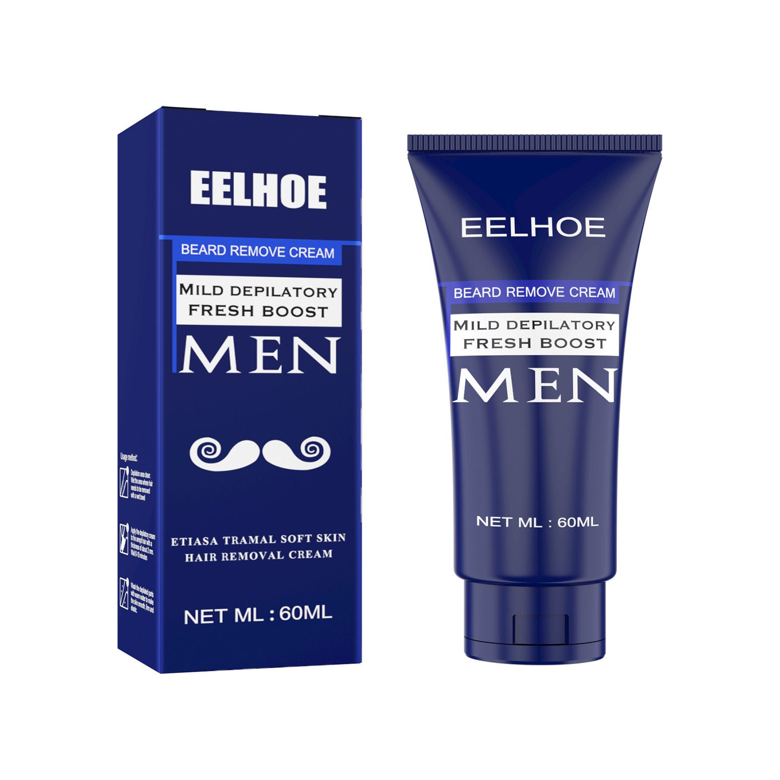 Men's mild depilatory cream body chest hair beard do not stimulate hair removal cream hand armpit hair clean hair removal