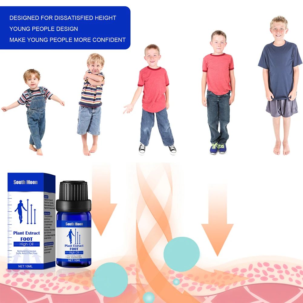 South Moon Height Increasing Conditioning Essential Oil Body Grow Essential Oil Soothing Foot Health Care Promot Bone Growth