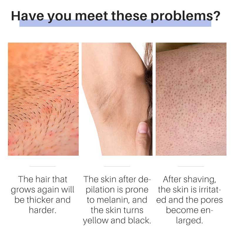 Hair Removal Inhibitor Cream Permanent Hair Regrowth Inhibitor Painless for Beard Bikini Intimate Legs Body Armpit Smooth Skin
