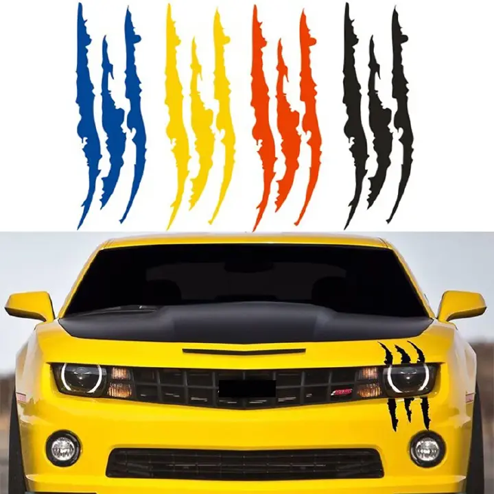 Car Sticker Reflective Monster Claw Scratch Stripe Marks Headlight Decal Auto Exterior Waterproof Vinyl Decal Car Accessories