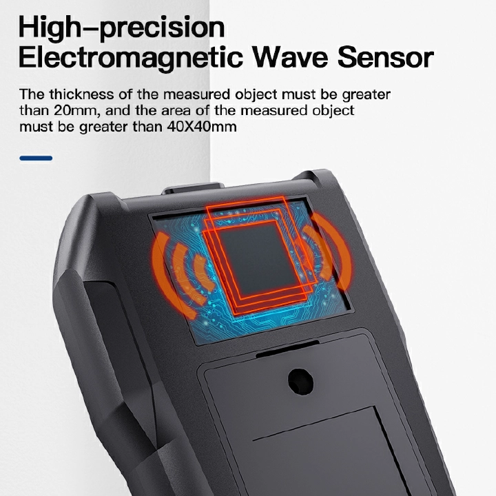 Moisture Meter Pinless Wood Moisture Tester Moisture Sensor Digital Moisture Detector Analyzer With Calibration Function