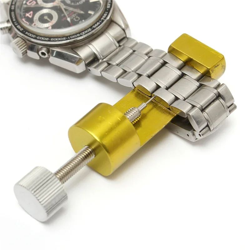 Full Metal Watch Band Strap Adjuster Bracelet Link Pin Remover Repair Tool Kit