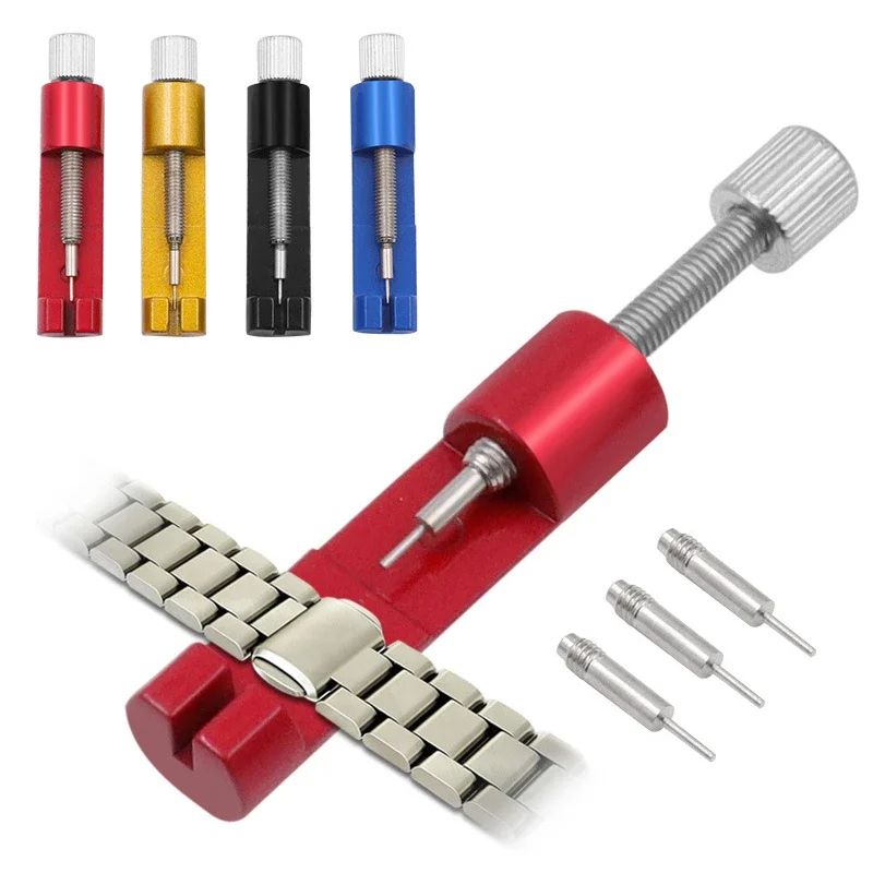 Full Metal Watch Band Strap Adjuster Bracelet Link Pin Remover Repair Tool Kit