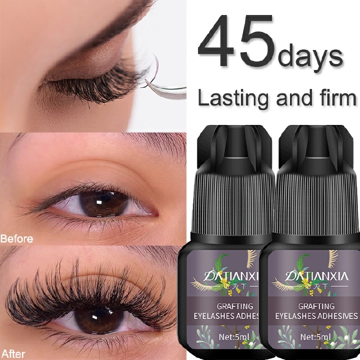 5ml Eyelashes Extension Glue Quick Dry No-irritant Long Lasting Firm Self Adhesive Grafting Eyelash Black Glue Eye Lashes Makeup