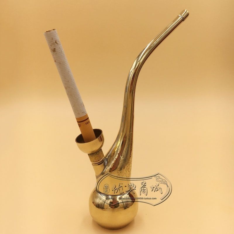 Creative Multifunctional Water Pipe Cigarette Accessories Hookah Cover Hookah Brass Retro Water Filter Healthy Brass Water Pipe
