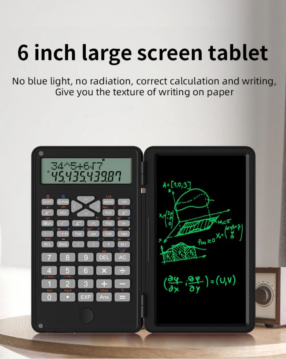 Portable scientific calculator school office stationery multifunctional stationery scientific function computer writing board children's drawing board