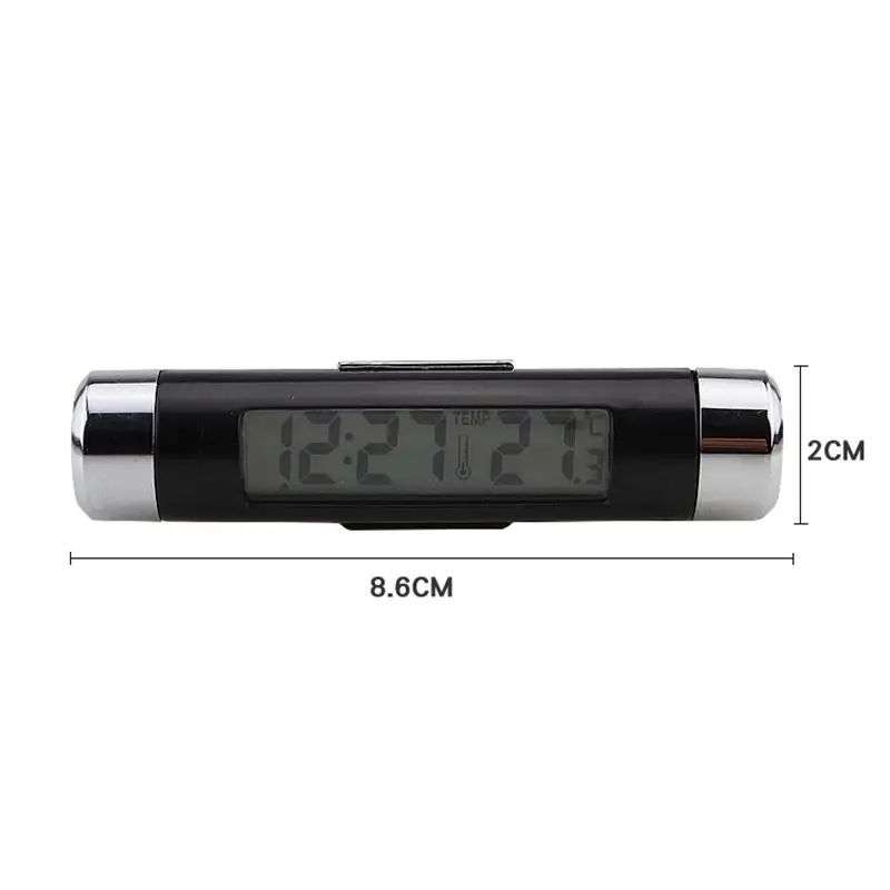 NEW Car Digital Clock &amp; Temperature Display Electronic Clock Thermometer Auto Electronic Clock