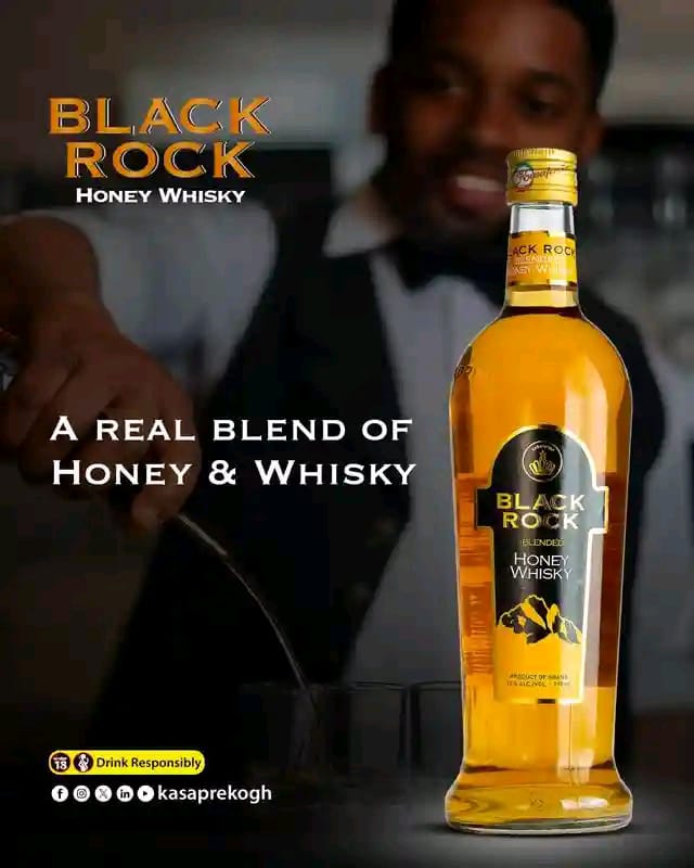 Kasapreko-Black Rock Honey Whiskey 35%Alc 750ML