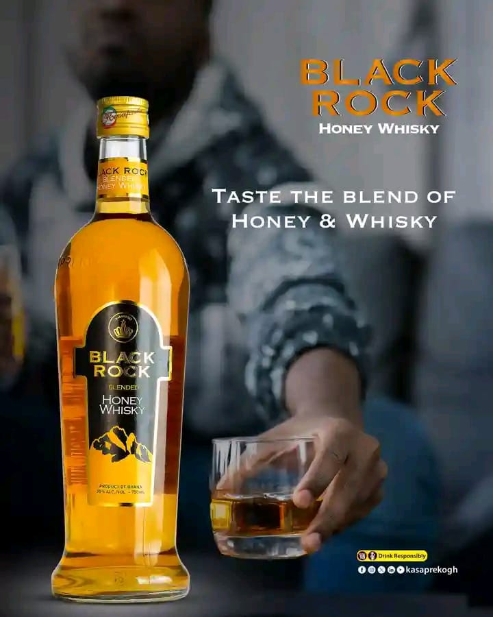 Kasapreko-Black Rock Honey Whiskey 35%Alc 750ML