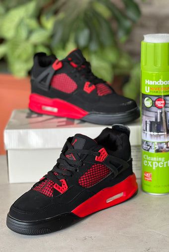 HIGH QUALITY ⚡JORDAN 4 high quality j4 thunder red sneakers original fashion leather men shoes ❤️‍🔥🔥 new arrival colours available in black, white,blue, green, yellow ,red and as pictures ❤️‍🔥