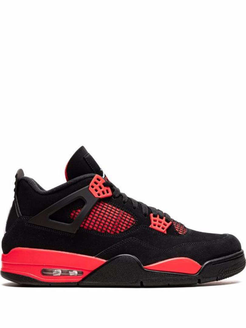 HIGH QUALITY ⚡JORDAN 4 high quality j4 thunder red sneakers original fashion leather men shoes ❤️‍🔥🔥 new arrival colours available in black, white,blue, green, yellow ,red and as pictures ❤️‍🔥