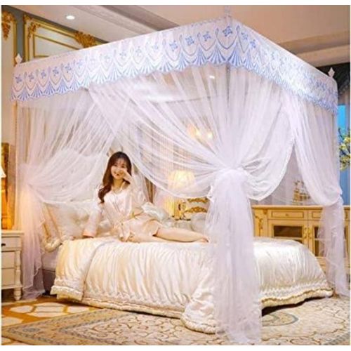 【 Promotion】4*6/5*6/6*6 4 stands mosquito net with Stand Mosquito Repellent Tent Bedding Accessories