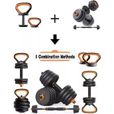 6-in-1  Adjustable 30 KGS Kettlebell & Dumbbell Set – Multi-Function Home Gym Transform your workouts with this 6-in-1 Adjustable Kettlebell & Dumbbell Set. Designed for versatility and convenience,