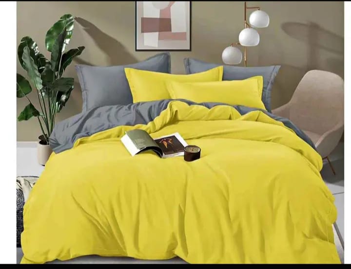 Double Sided Duvet cover Pure cotton 1  Bedsheets 4 Pillows Case 6*7