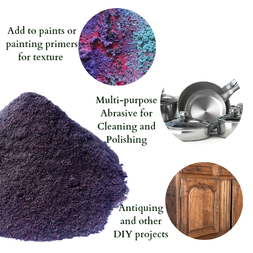 100 Grams Black Pumicite / Pumice Powder | Coarse Grain for Cleaning , Polishing , Antiquing & Crafting