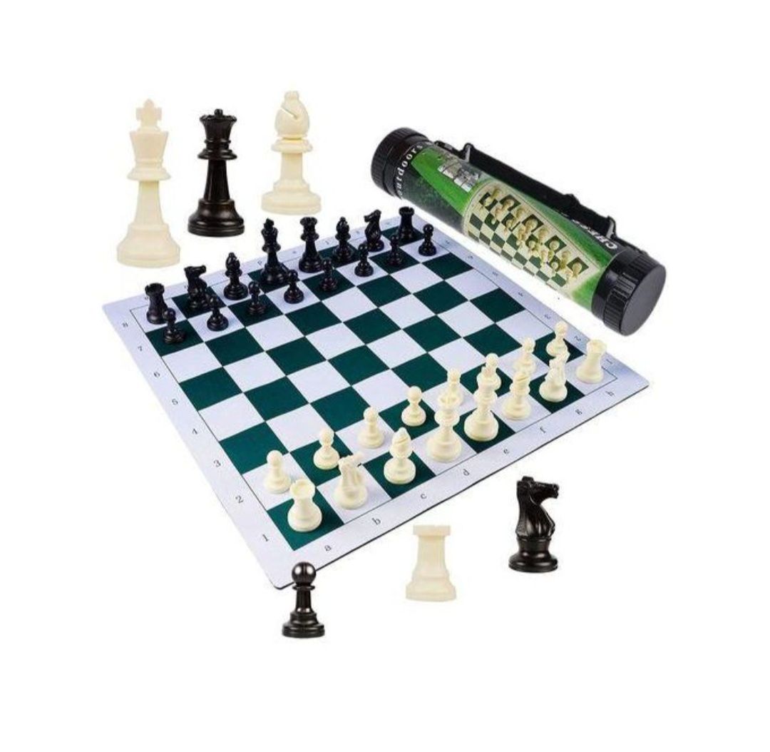 Portable Tournament Chess Board Game Mat+FREE Carrier Bag