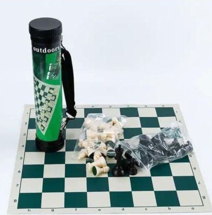 Portable Tournament Chess Board Game Mat+FREE Carrier Bag