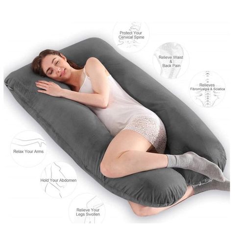 Pregnancy Pillows for Sleeping U-Shape Full Body Pillow and Maternity Support