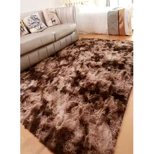 7*10 ft High quality polyester plush fluffy soft carpet floor mats living room bedroom soft shaggy rug for home and hotel